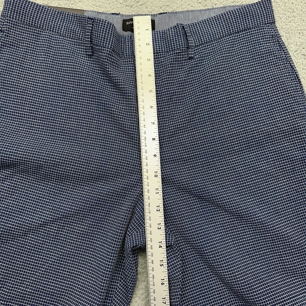 NWT Banana Republic Men's SIZE 35 Multicolor Plaid Flat Front Aiden Club Shorts